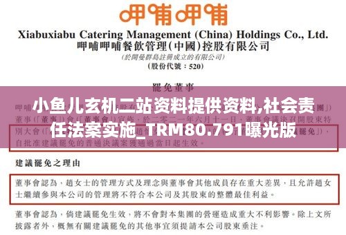 小鱼儿玄机二站资料提供资料,社会责任法案实施_TRM80.791曝光版