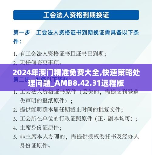 2024年澳门精准免费大全,快速策略处理问题_AMB8.42.31远程版