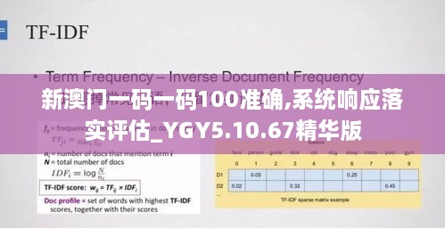 新澳门一码一码100准确,系统响应落实评估_YGY5.10.67精华版