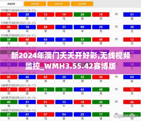 新2024年澳门天天开好彩,无线视频监控_WMH3.55.42赛博版