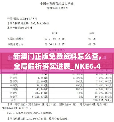 新澳门正版免费资料怎么查,全局解析落实进展_NKE6.47.85携带版