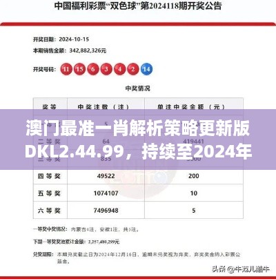 澳门最准一肖解析策略更新版DKL2.44.99，持续至2024年11月19日