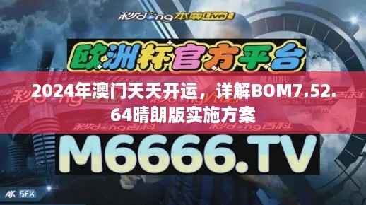 2024年澳门天天开运，详解BOM7.52.64晴朗版实施方案