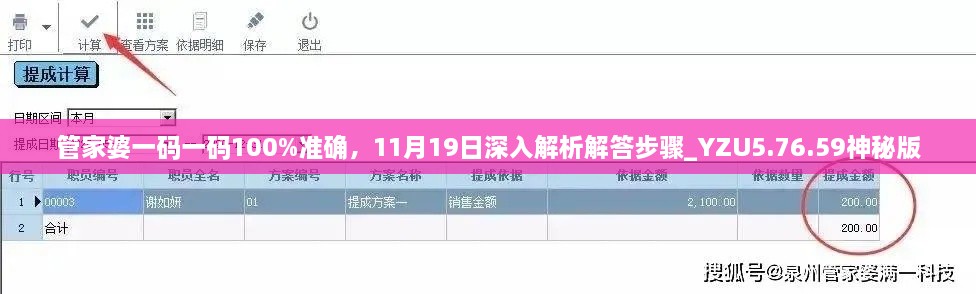 管家婆一码一码100%准确，11月19日深入解析解答步骤_YZU5.76.59神秘版