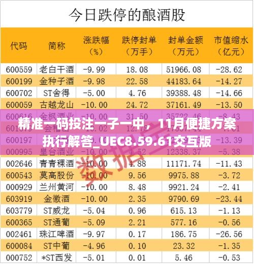 精准一码投注一子一中，11月便捷方案执行解答_UEC8.59.61交互版