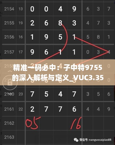 精准一码必中：子中特9755的深入解析与定义_VUC3.35.31薪火相传版