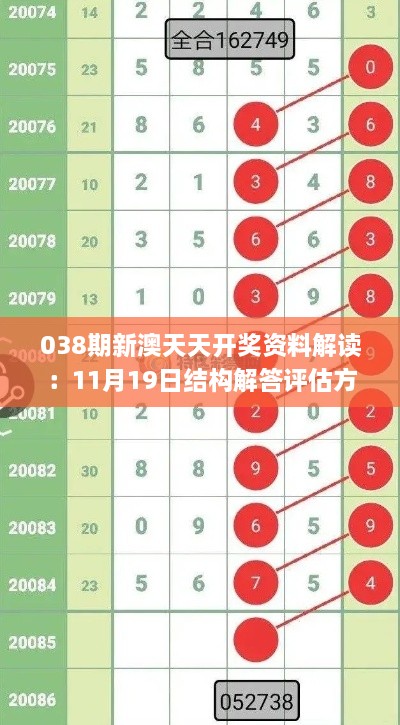 038期新澳天天开奖资料解读：11月19日结构解答评估方案解析_TDZ6.52.68美学版