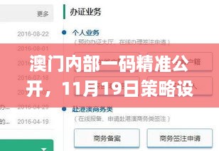 澳门内部一码精准公开，11月19日策略设计实效_VPN2.75.58挑战版