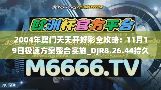 2004年澳门天天开好彩全攻略：11月19日极速方案整合实施_DJR8.26.44持久版