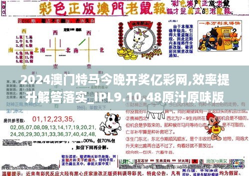 2024澳门特马今晚开奖亿彩网,效率提升解答落实_IPL9.10.48原汁原味版