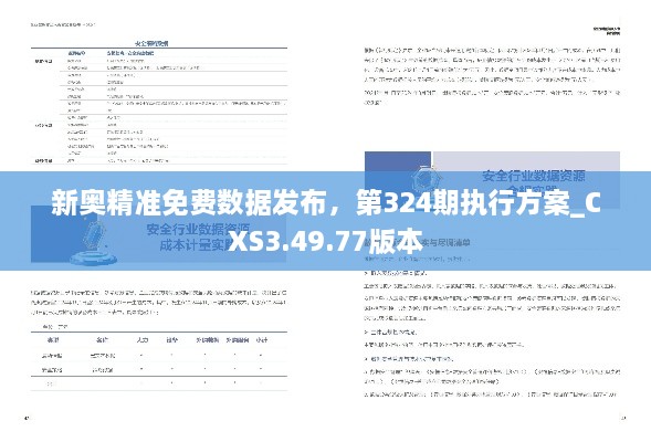 新奥精准免费数据发布，第324期执行方案_CXS3.49.77版本