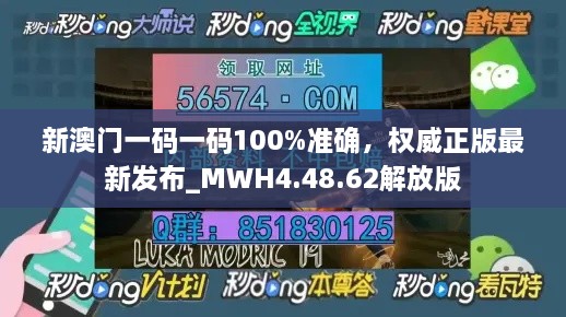 新澳门一码一码100%准确，权威正版最新发布_MWH4.48.62解放版