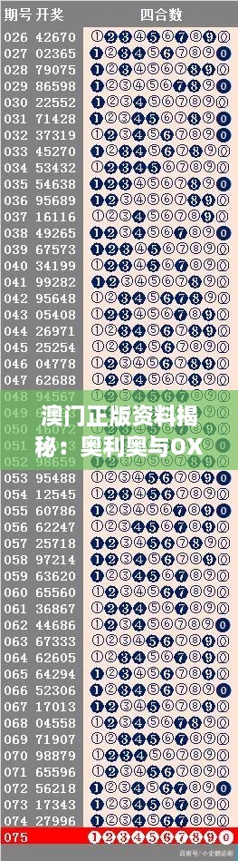 澳门正版资料揭秘：奥利奥与OXY8.40.42稳定性方案解析