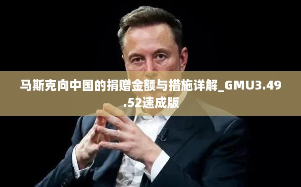 马斯克向中国的捐赠金额与措施详解_GMU3.49.52速成版