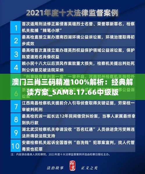 澳门三肖三码精准100%解析：经典解读方案_SAM8.17.66中级版