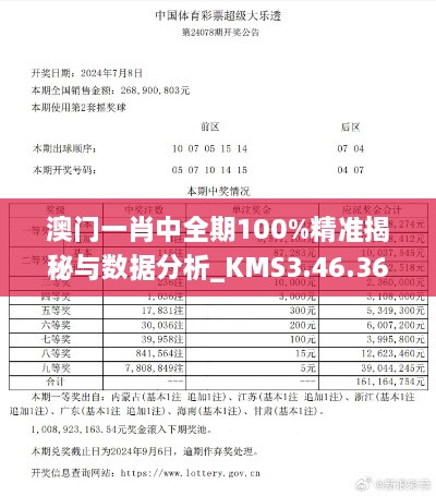 澳门一肖中全期100%精准揭秘与数据分析_KMS3.46.36魂银版