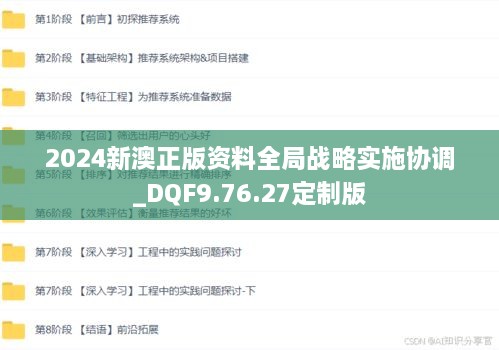 2024新澳正版资料全局战略实施协调_DQF9.76.27定制版