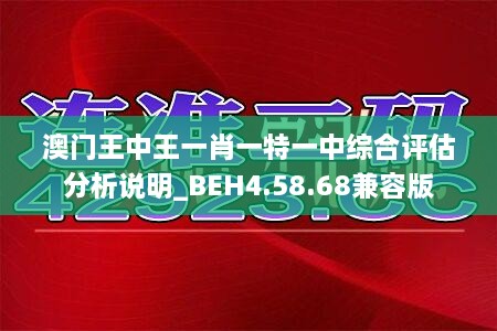 澳门王中王一肖一特一中综合评估分析说明_BEH4.58.68兼容版