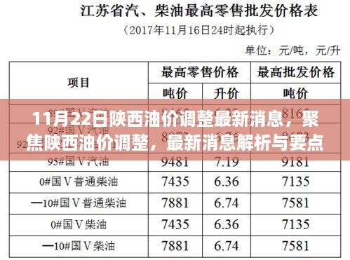 11月22日陕西油价调整最新消息解析与要点分析