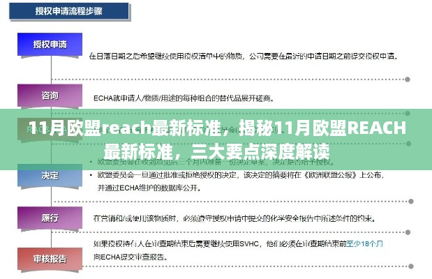 揭秘，11月欧盟REACH最新标准深度解读及三大要点分析