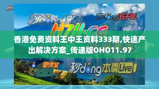 香港免费资料王中王资料333期,快速产出解决方案_传递版OHO11.97