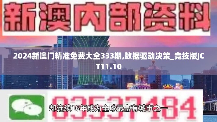 2024新澳门精准免费大全333期,数据驱动决策_竞技版JCT11.10