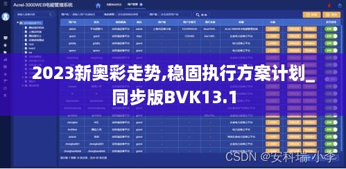 2023新奥彩走势,稳固执行方案计划_同步版BVK13.1