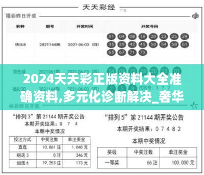 2024天天彩正版资料大全准确资料,多元化诊断解决_奢华版JXI13.53