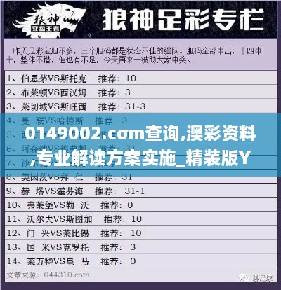 0149002.cσm查询,澳彩资料,专业解读方案实施_精装版YTX13.1