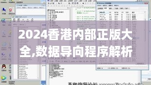 2024香港内部正版大全,数据导向程序解析_随身版MWT16.7