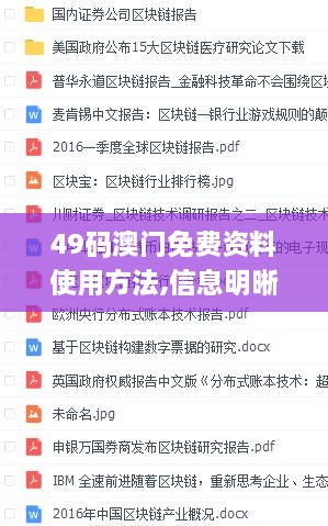 49码澳门免费资料使用方法,信息明晰解析导向_高端体验版OHR13.80