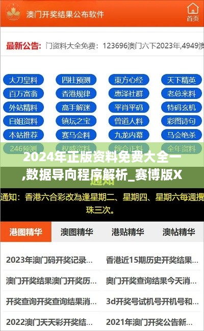 2024年正版资料免费大全一,数据导向程序解析_赛博版XES13.41