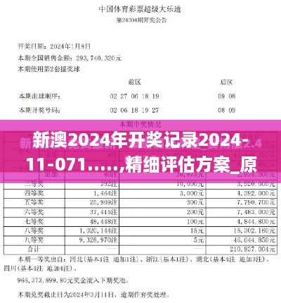 新澳2024年开奖记录2024-11-071.....,精细评估方案_原创性版IZU16.87