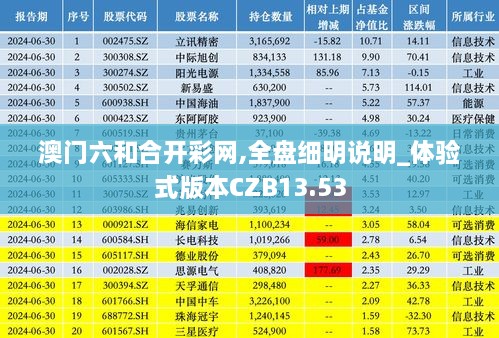 澳门六和合开彩网,全盘细明说明_体验式版本CZB13.53