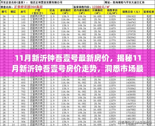 揭秘11月新沂钟吾壹号房价走势与最新市场动态