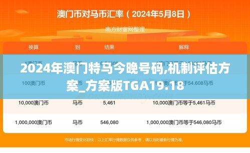 2024年澳门特马今晚号码,机制评估方案_方案版TGA19.18