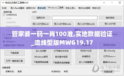 管家婆一码一肖100准,实地数据验证_流线型版MWG19.17