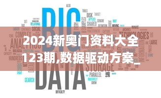 2024新奥门资料大全123期,数据驱动方案_旅行版LPK19.16