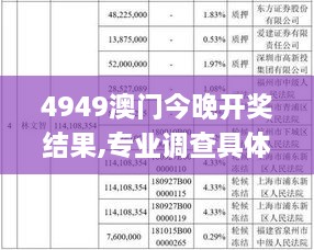 4949澳门今晚开奖结果,专业调查具体解析_旗舰款PJL19.41