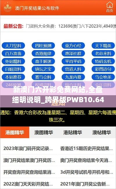 新澳门六开彩免费网站,全盘细明说明_跨界版PWB10.64