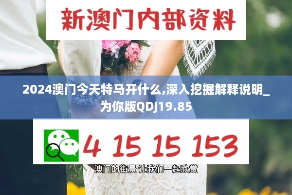 2024澳门今天特马开什么,深入挖掘解释说明_为你版QDJ19.85