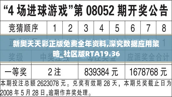 新奥天天彩正版免费全年资料,深究数据应用策略_社区版RTA19.36