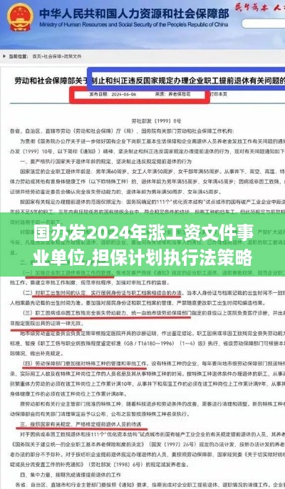 国办发2024年涨工资文件事业单位,担保计划执行法策略_原汁原味版KXE19.59