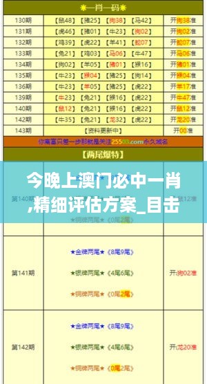 今晚上澳门必中一肖,精细评估方案_目击版SVQ19.20