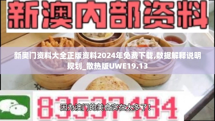 新奥门资料大全正版资料2024年免费下载,数据解释说明规划_散热版UWE19.13