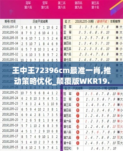 王中王72396cm最准一肖,推动策略优化_颠覆版WKR19.60