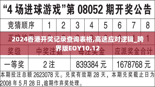 2024香港开奖记录查询表格,高速应对逻辑_跨界版EOY10.12