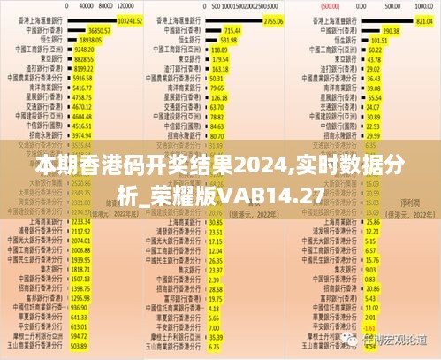 本期香港码开奖结果2024,实时数据分析_荣耀版VAB14.27