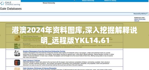 港澳2024年资料图库,深入挖掘解释说明_远程版YKL14.61