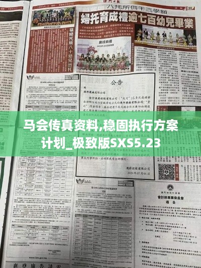 马会传真资料,稳固执行方案计划_极致版SXS5.23